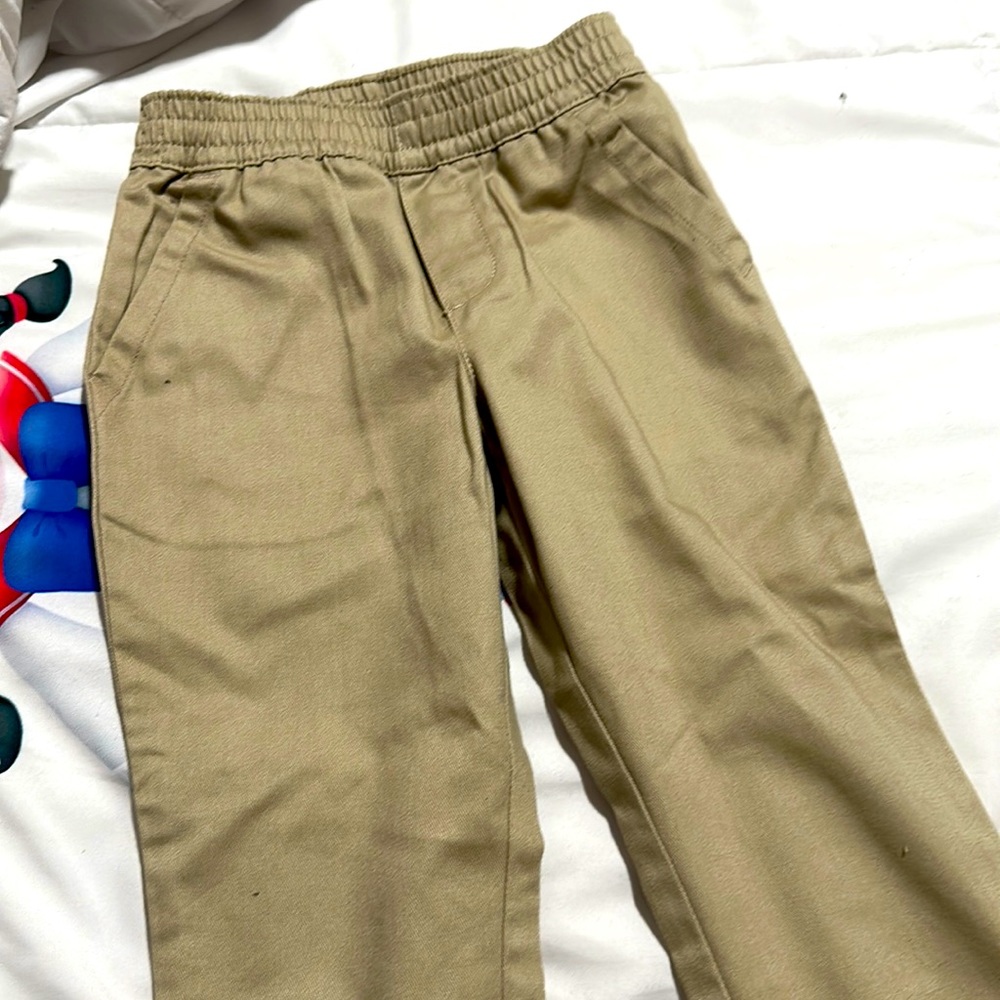 light brown pants for school boy or girl size 4-5